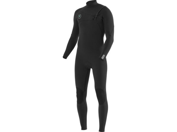 VISSLA Seven Seas 4.3mm Neopren Wetsuit Fullsuit mit Chest Zip in schwarz