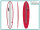 Surfboard CHANNEL ISLANDS X-lite2 Chancho Funboard Rails blau weiß rot