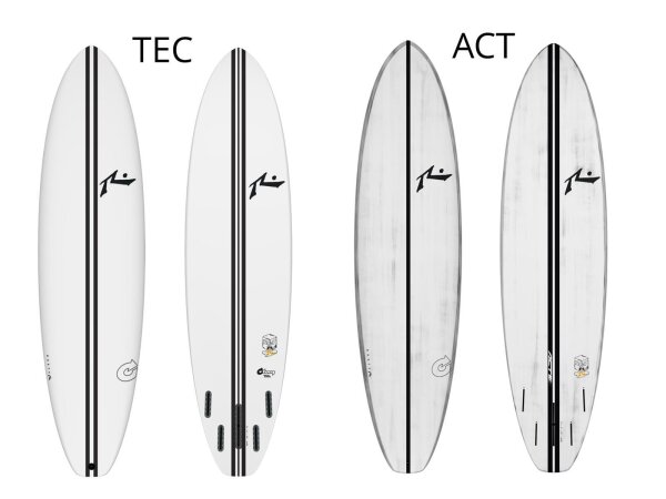 Surfboard RUSTY Egg Not Quad Single Fin ACT TEC