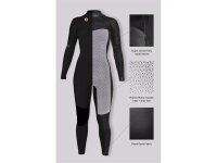 SISSTRevolution Seven Seas Eco Wetsuit schwarz Chest Zip